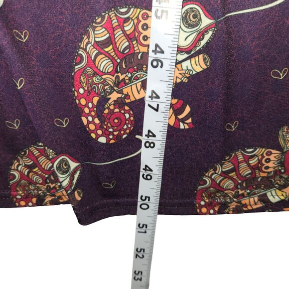 Lady Voluptuous London Womens 30 32 Dress Mandala Chameleon Novelty Print Midi - Picture 8 of 12